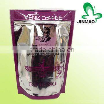 Stand up zipper bags coffee packaging food package