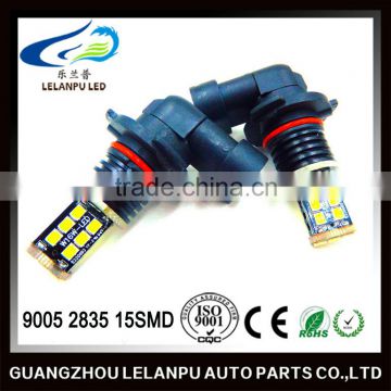 Super bright factory supply 9005 2835 15SMD led car light 9006 2835 15smd led auto light