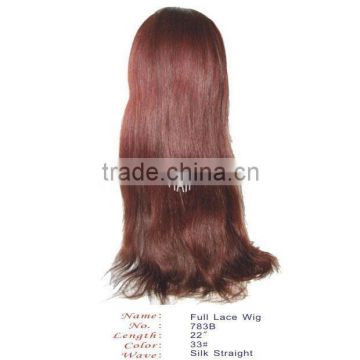 100% real virgin indian remy full lace wigs