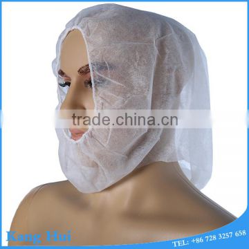 Disposable non woven peaked cap with peak & hood & elastic