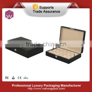 silver lock display case watch display box with 18 slots
