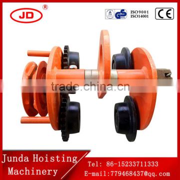Manufacturer direct sale Plain Trolley and hand pulling hoist trolley