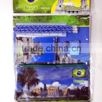 stationery set for souvenir ,school kit with sao paulo sence