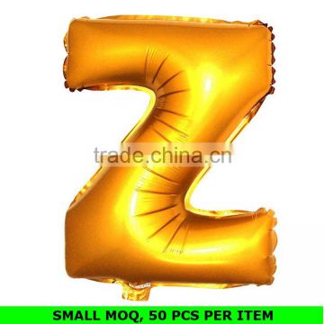 Wholesale 18 Inch and 32 Inch Gold Alphabet Letter Foil Balloons