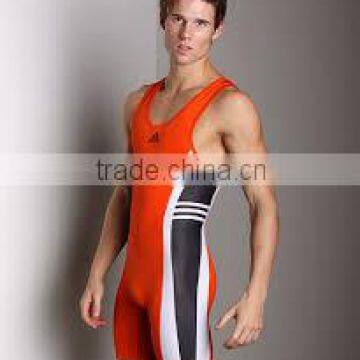 2014 custom design cheap wrestling singlets for sale/gym singlet made of solid and striped fabric men's sports singlet types sin