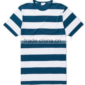 Customized design t-shirt classic cotton wholesale striped t-shirt
