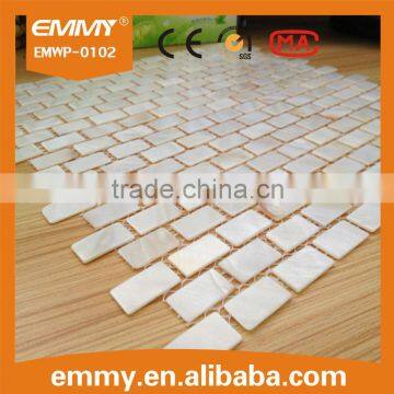 fashion nature white shell mosaic panel mother of pearl shell mosaic tiles selling