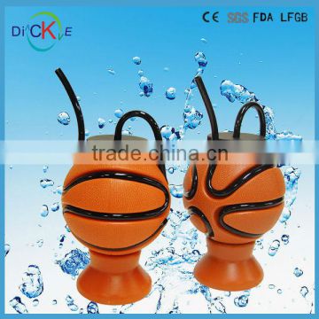 Large capacity football straw cup