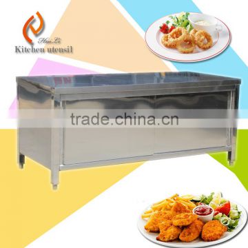 Three tiers adjustable feet separated assembled commercial kitchen cabinet for stainless steel equipment