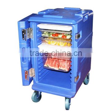 Cooled food freezer cabinet cold food mobile cart in catering with FDA