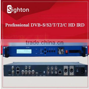 hot selling satellite decoder hardware support tuner asi and ip input at the same time