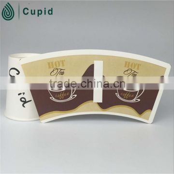 HZTL high quality one side wall pe coated disposable paper cup fan