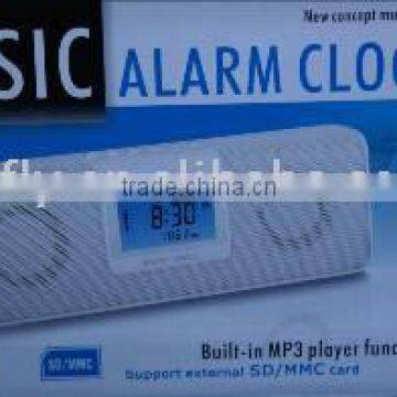 Music alarm clock speaker with built in MP3 player function support SD/MMC card (GF-TAF-34) (mp3 speaker/mini speaker/portable)