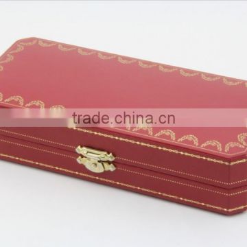High class chinese style pen box with a lock