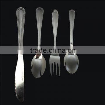 Stainless steel 410 material with machine polish cutlery in stock