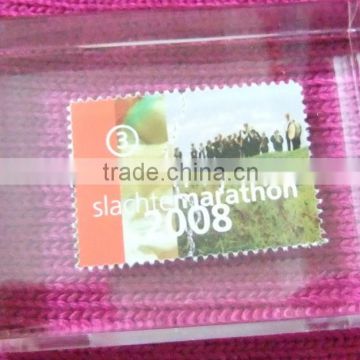 custom plastic acrylic stamp block