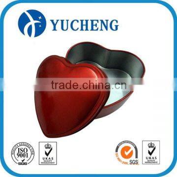 heart shape candy tin box for wedding candy gift