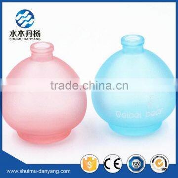 Hot sale 50ml round glass perfume bottle with sprayer