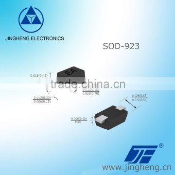 Bi-directional TVS with SOD-923 package