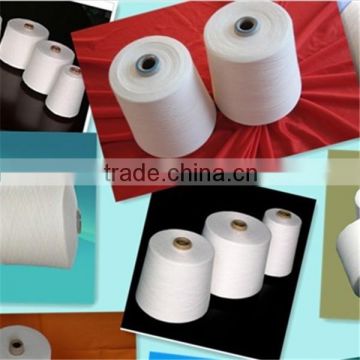 30s/1 Close Virgin White Raw Spun Polyester Yarn Factory In China