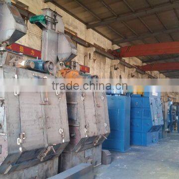 Rubber belt apron shot blasting machine