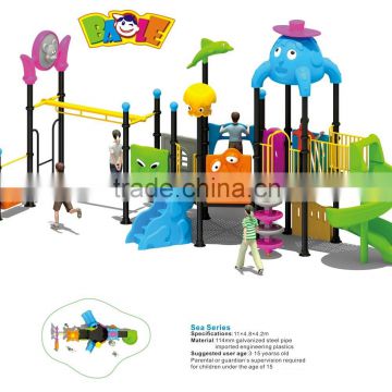 Hot Selling Custom Plastic Material Outdoor Playground Slides