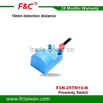 10mm detection distance 12-24VDC Front inductive NPN PNP Proximity Switch transducer
