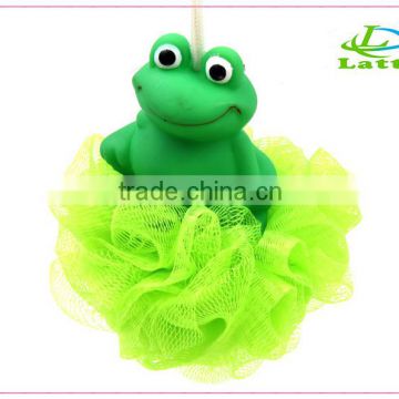 2016 the perfect and beauty animal bath mesh sponge for baby