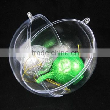 Can cuatomized hot sale transparent christmas ball