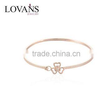 2016 European Style Simple Design Rose Gold Bangle Bracelet