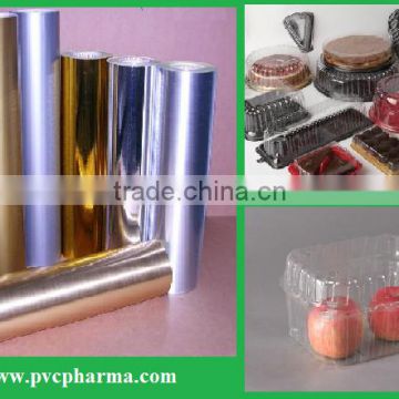 Food grade clear hard PVC film for blistering package