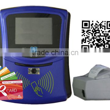 Bus scanner support QR code and RFID card for bus ticketing and ticket validation support thermal printer