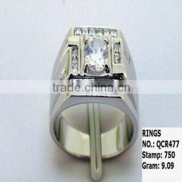 QCR477 Elegant Design 925 Sterling Silver Ring