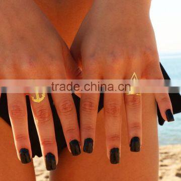 Mini Ring Jewelry Metallic Tattoo Sticker