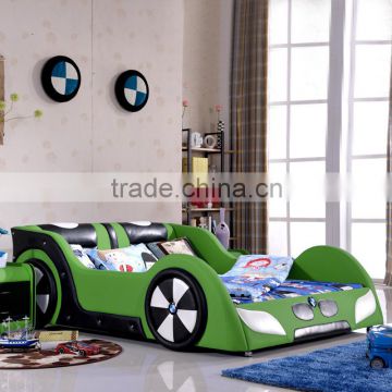 Race car bed green