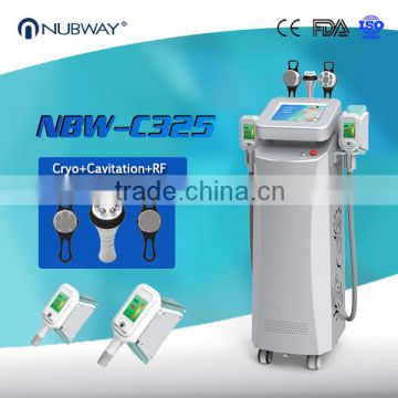Vertical Newest Nubway Kryolipolyse With Cavitation Rf Fat 500W Freeze Weight Loss Body Sculpting Cryolipolysis Slimming Machine