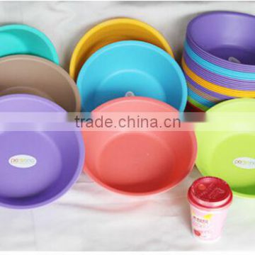 red pp multifunctional portable round plastic wash basin wholesale