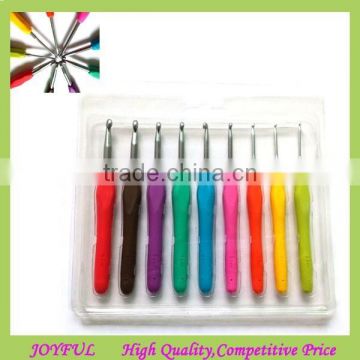 Hot sale tpr thermoplastic rubber crochet hook , crochet hook set, manufacturer of crochet hook