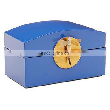 High quality best selling lacquered rectangle blue box from Vietnam
