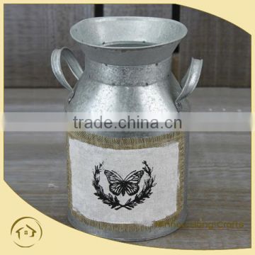 2015 Shabby chic metal watering can, metal jug fabric for wholesale