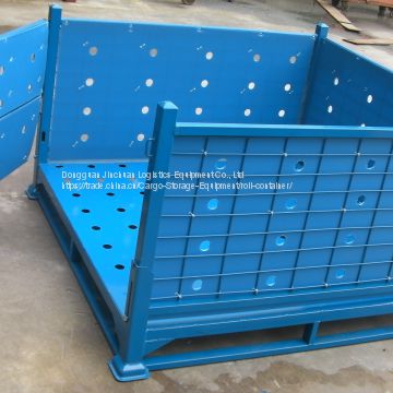 Collapsible Mesh Wire Container Warehouse With PP Sheet