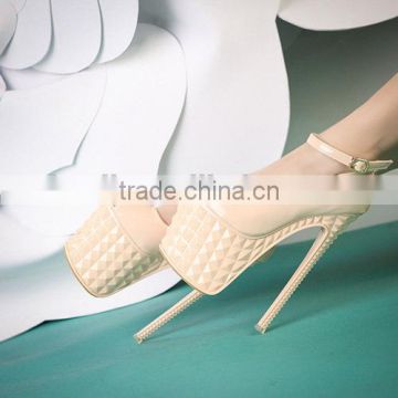 2014 18cm high heel shoe lady shoe