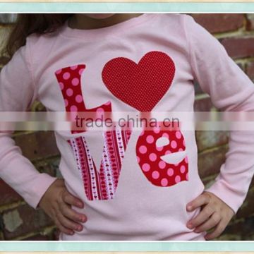 valentine ruffle raglan baby clothing wholesale children's boutique clothing