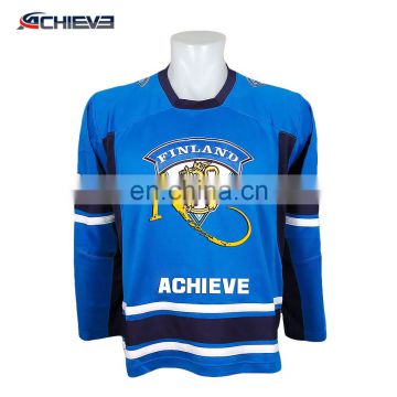 custom xxxxl hockey jersey/ printed ice hockey jersey sweater