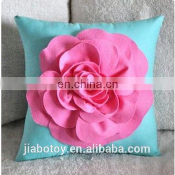 flower shape throw pillow Felt Rose with BONUS Pillow Pattern Tutorial