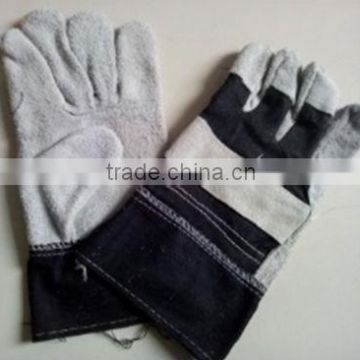 cow boy cow split leather glove, working/ safety glove