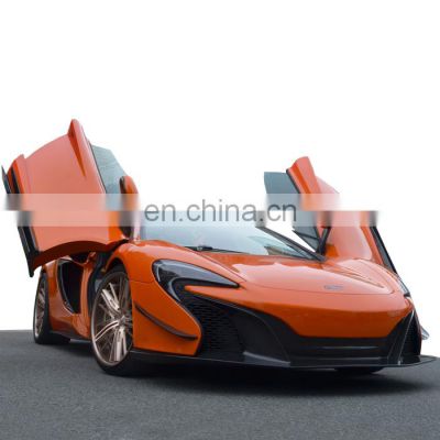Carbon fiber body kit for Mclaren 650s 650c front lip rear diffuser side skirts fenders and trunk spoiler auto tuning parts