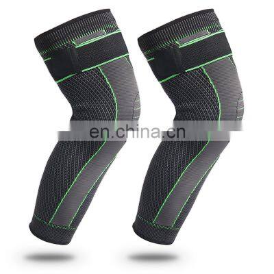 Knitted Straps Compression Exercise Lengthened Knee Pads Men and Women Big and Small Legs Basketball Football Warm Knee Pads
