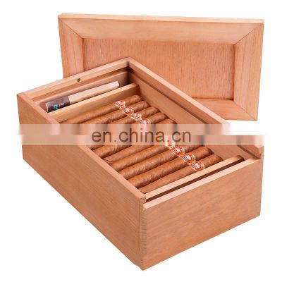 Manufacturer direct selling cigar moisturizing box cedar wood box Humidor Humidors cigar storage box cedar wood