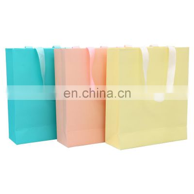 High quality luxury gift paper bag custom made printed logo packaging bags for jewelry